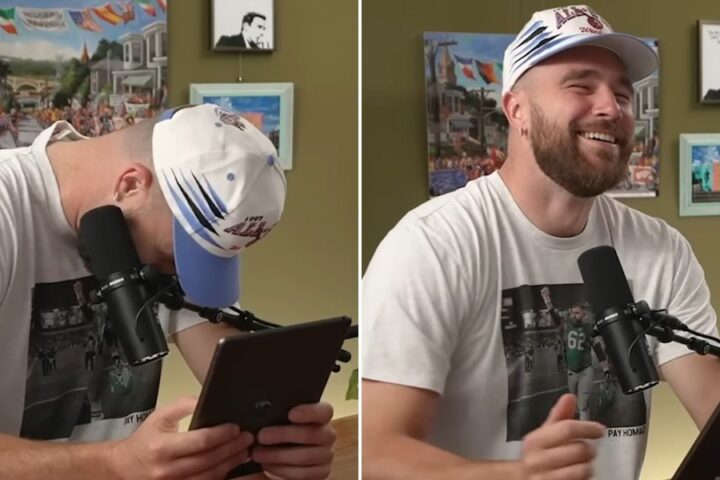 Travis Kelce shares amusing mishap with Taylor Swift during New Heights podcast recording