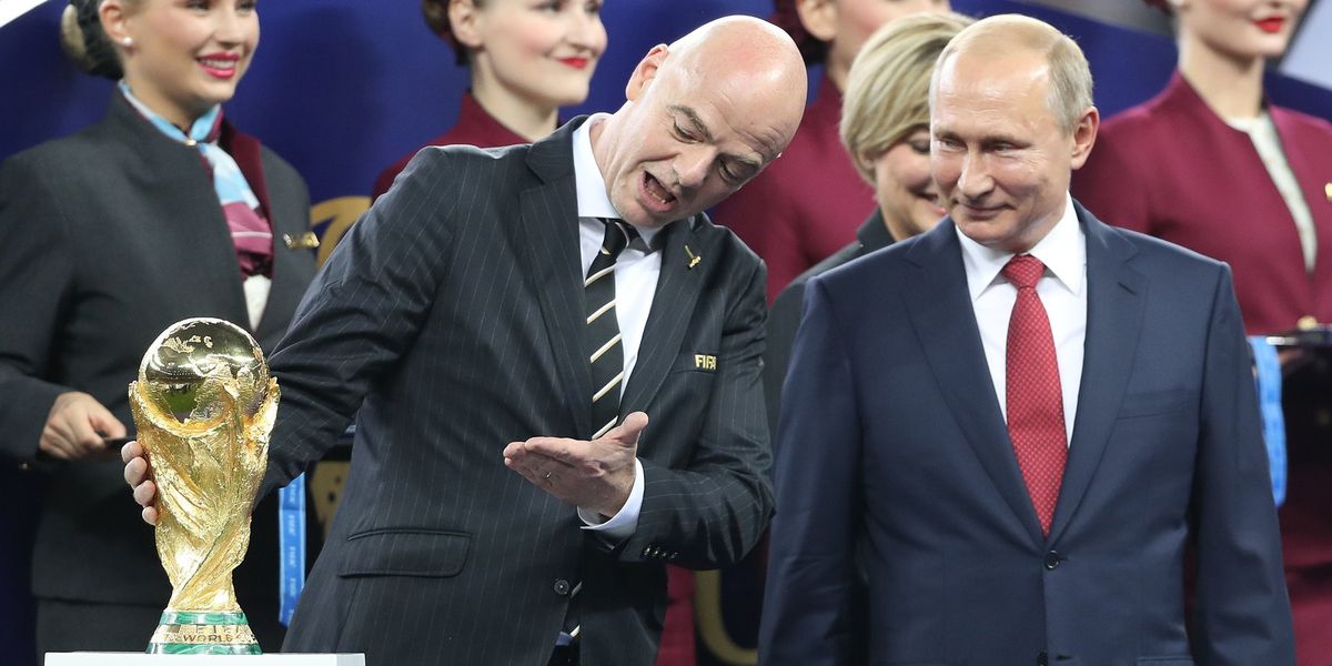 Ukraine's sports minister condemns Fifa president's call to lift Russia's football ban