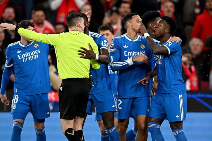 Vinicius Jr walks off pitch after alleged racist abuse during Real Madrid's clash with Benfica
