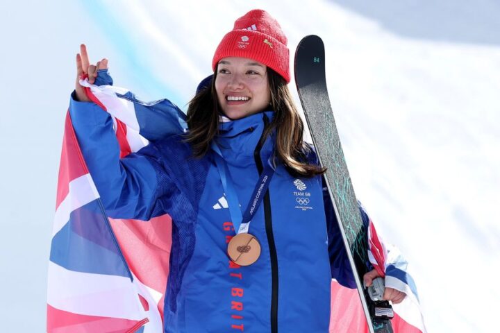 Zoe Atkin wins bronze as Team GB matches record Winter Olympic medal tally