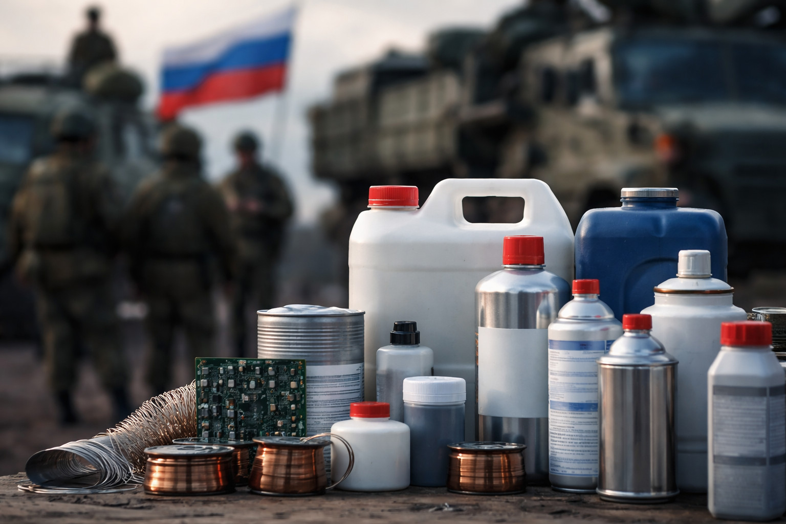 Western chemical products reach Russian military through sanctions evasion network