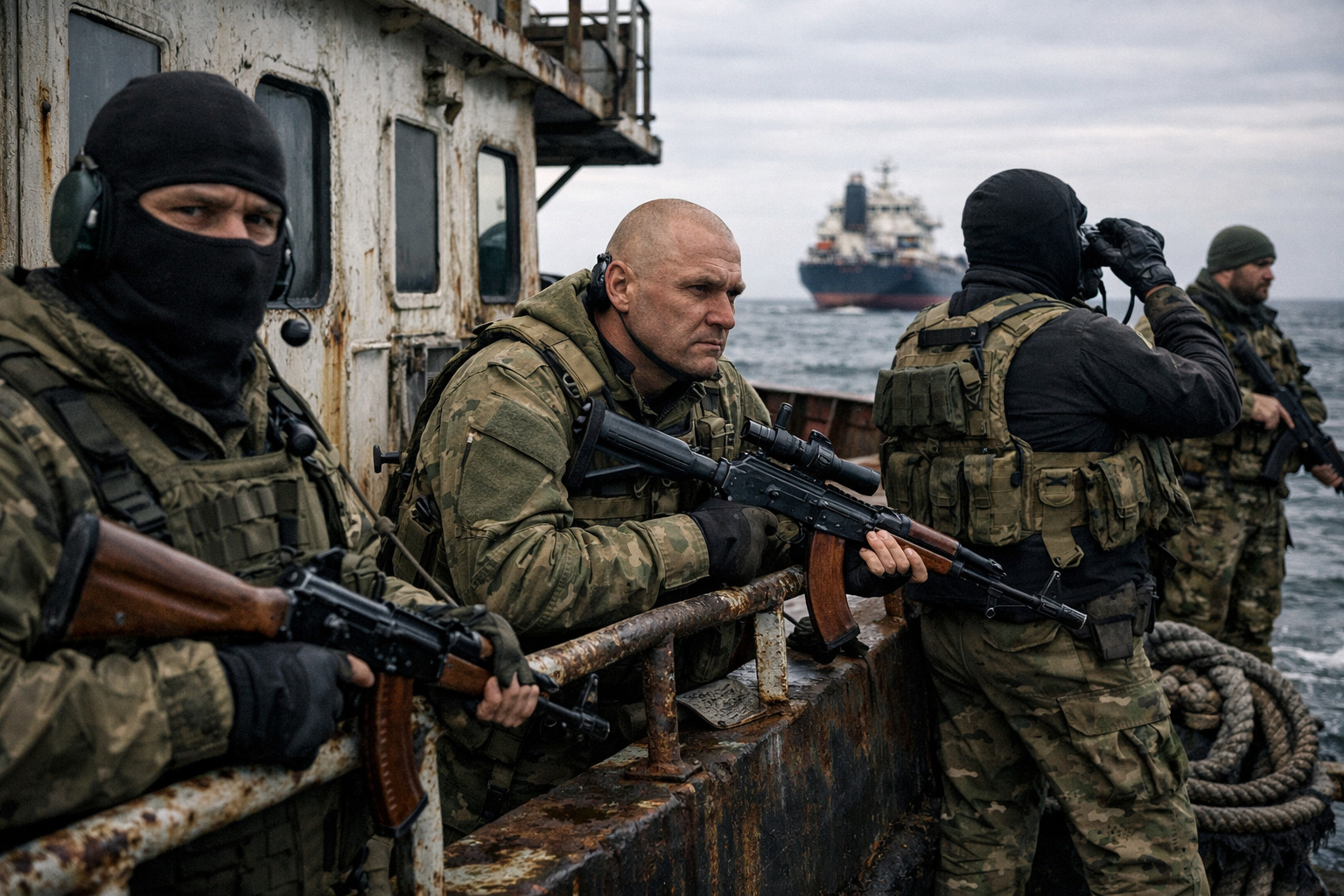 Former Wagner fighters embedded on Russian shadow fleet vessels in Baltic operations
