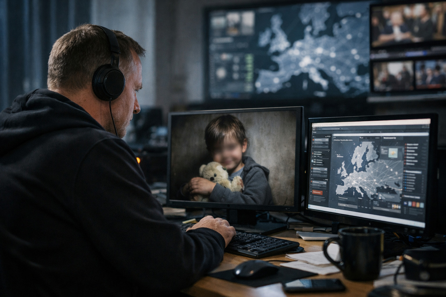 Systematic disinformation network pushes fabricated child abuse narratives to undermine European democracies