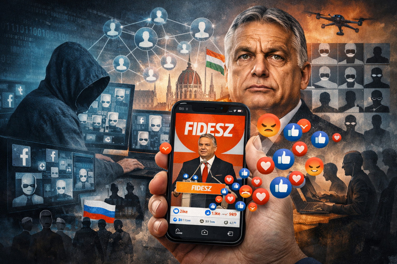 Coordinated Facebook network raises concerns over digital manipulation in Hungary’s political debate
