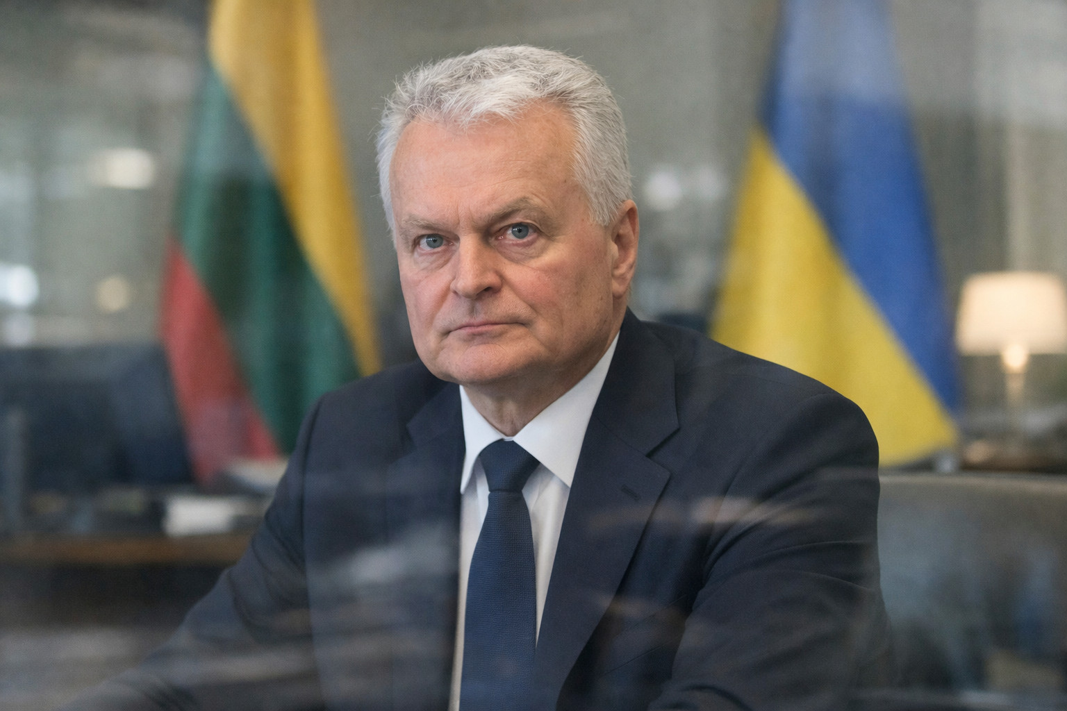 Lithuanian president warns Ukraine support must continue despite Middle East escalation