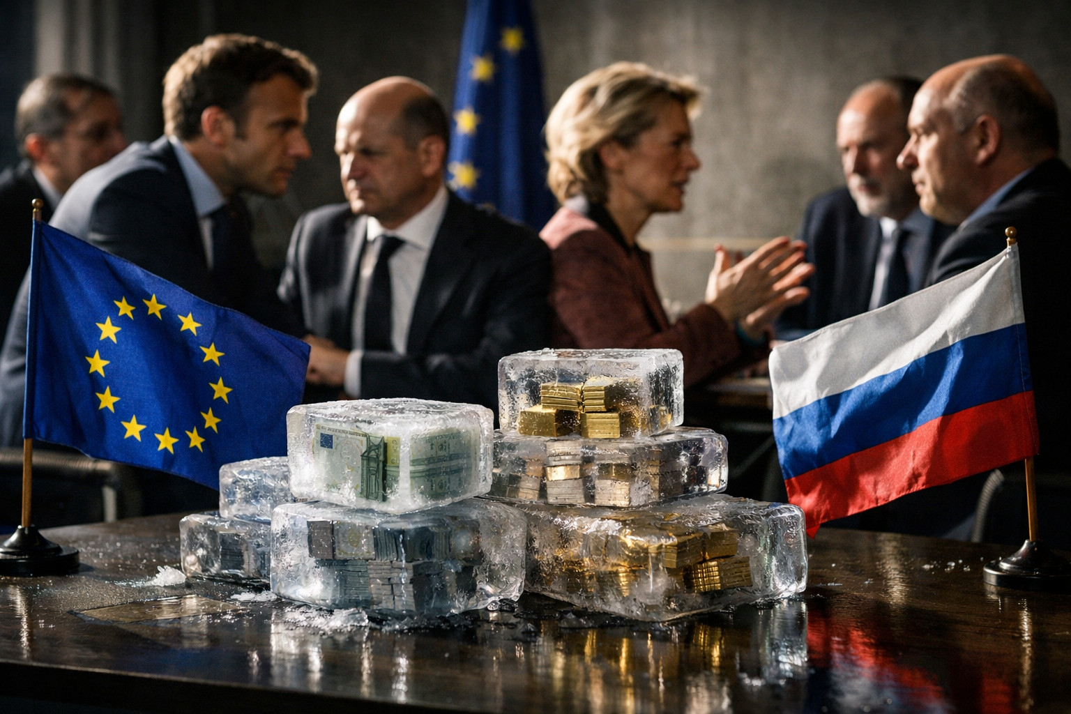 European Unity Tested by Call to Release Frozen Russian Assets for Peace Talks