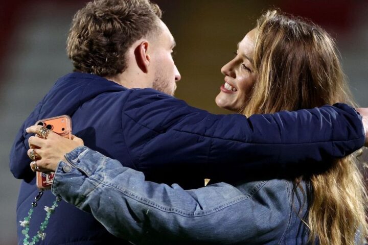 Blake Lively comforts Wrexham's Sam Smith after FA Cup defeat to Chelsea