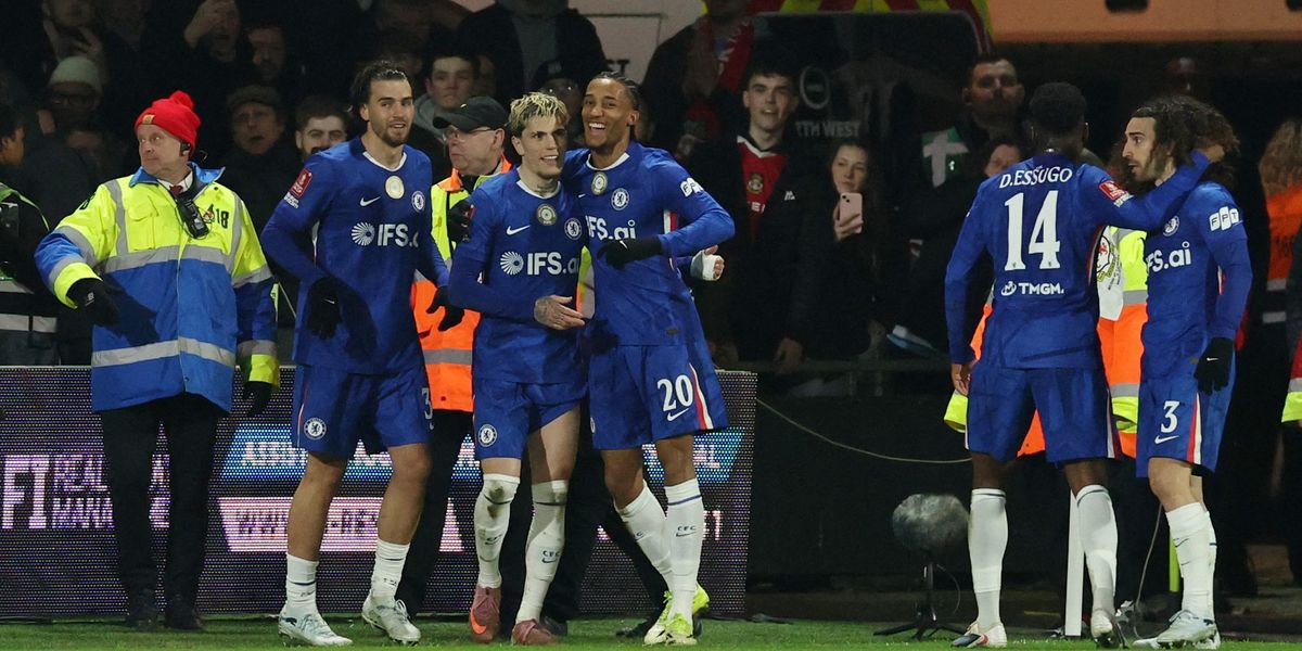 Chelsea defeat 10-man Wrexham in extra time to reach FA Cup quarter-finals