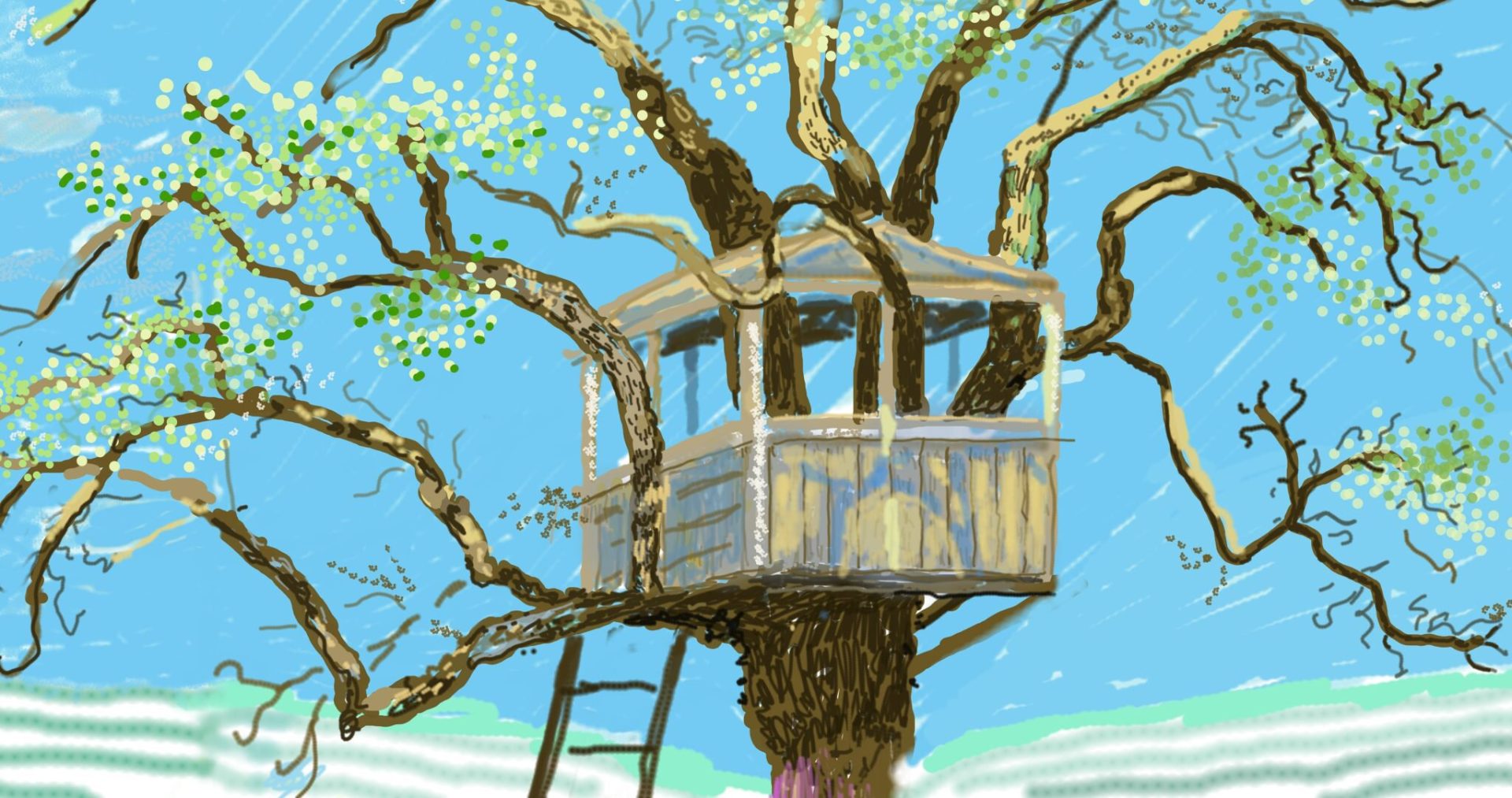 David Hockney’s latest exhibition highlights the evolution of his iPad paintings