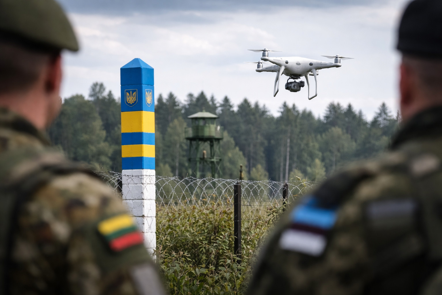 Russian disinformation campaign targets Baltic states after Ukrainian drone crosses border