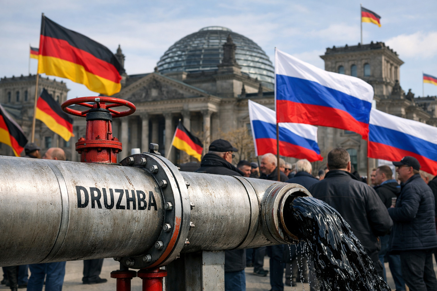 German Opposition Party Demands Resumption of Russian Oil Supplies via Druzhba Pipeline