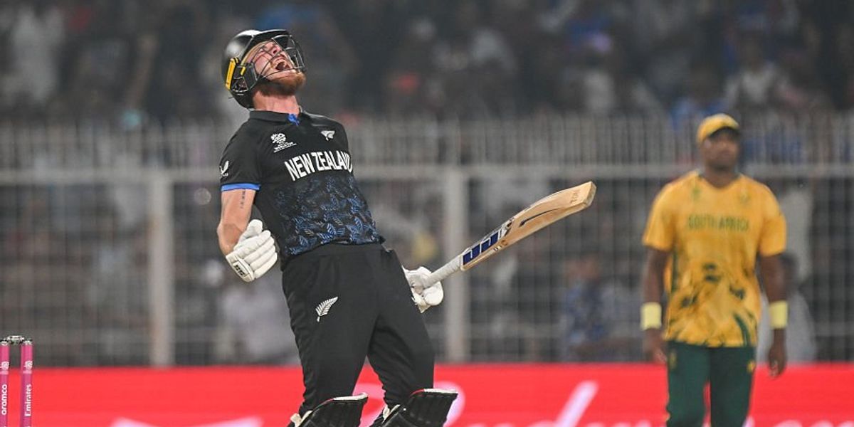 Finn Allen's record century leads New Zealand to T20 World Cup final victory over South Africa