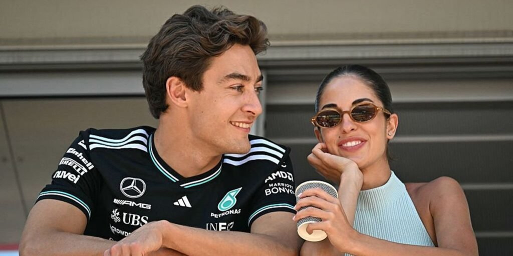 George Russell's partner makes sacrifices to support his Formula One ...