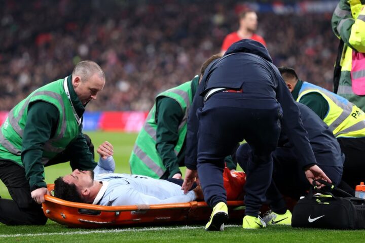 Injury delay marks England's World Cup warm-up match against Uruguay