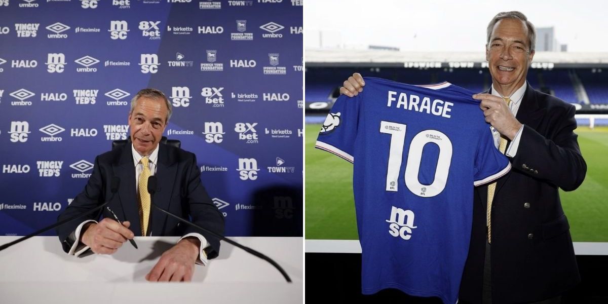 Ipswich Town defends invitation to Nigel Farage amid backlash from supporters