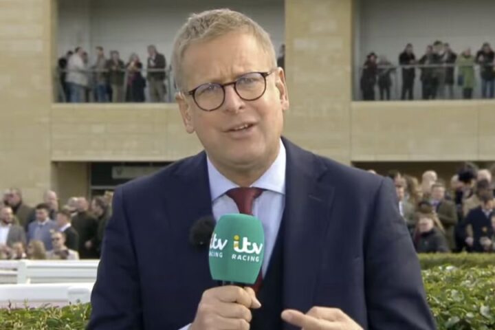 ITV's Ed Chamberlain apologises on live TV for racegoers' inappropriate behaviour at Cheltenham Festival