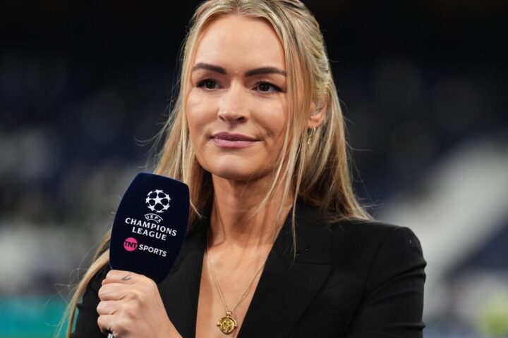 Laura Woods challenges Alan Pardew's claim that Arsenal's title would carry an asterisk