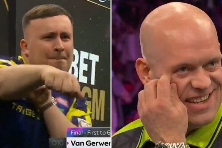 Luke Littler claims Premier League Darts Night 8 title with victory over Michael van Gerwen