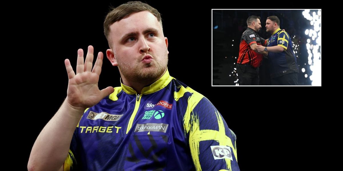 Luke Littler defeats Jonny Clayton to claim first victory in Premier League darts