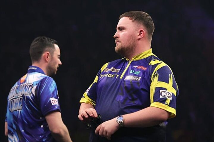 Luke Littler responds to crowd disruption with jibe at Nottingham Forest fans during Premier League event