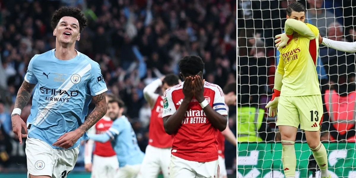 Manchester City secure Carabao Cup victory against Arsenal with Nico O'Reilly's double