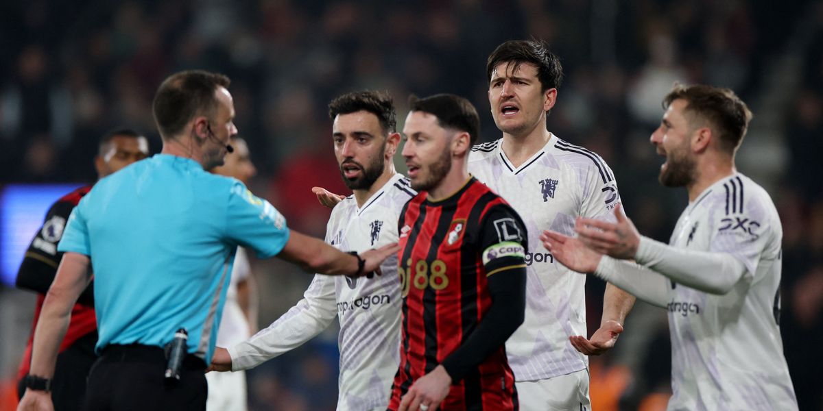 Manchester United to file official complaint over referee decisions in Bournemouth draw