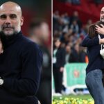 Pep Guardiola shares heartfelt moment with daughter after Carabao Cup win