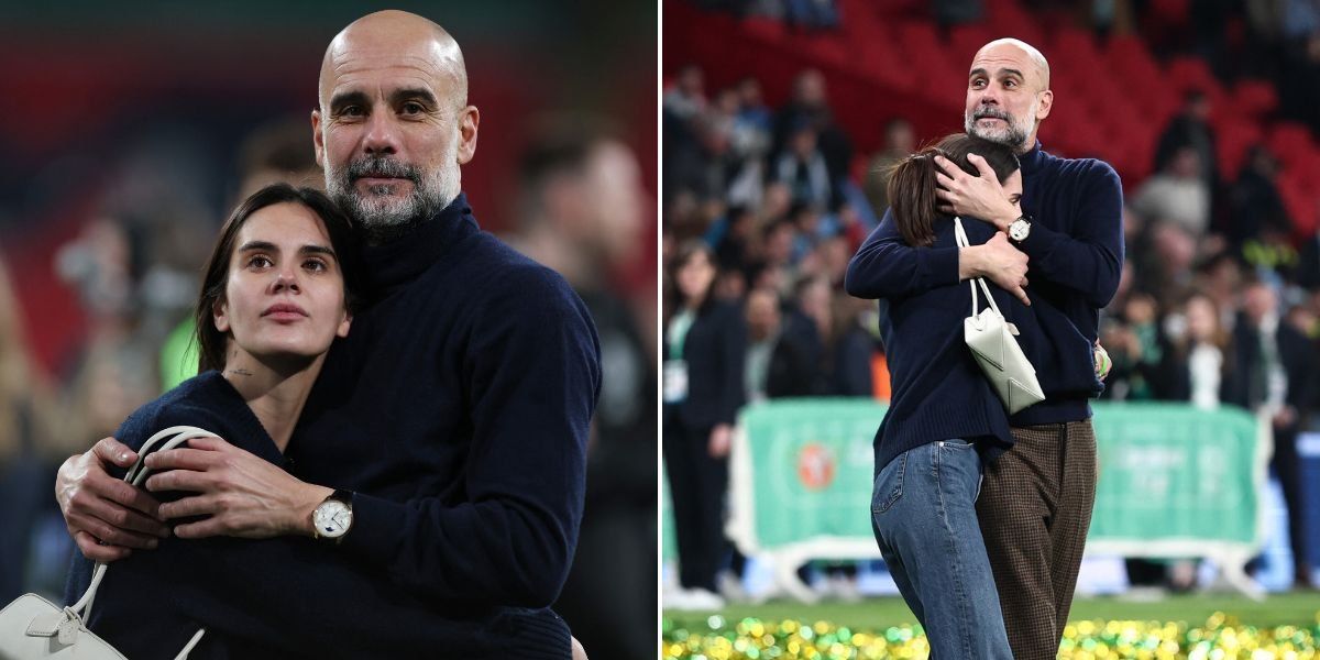 Pep Guardiola shares heartfelt moment with daughter after Carabao Cup win