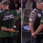 Referee intervenes as Charlie Manby and James Hurrell clash at UK Open
