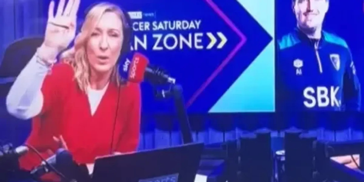 Sky Sports presenter apologises after fan moons camera during live interview