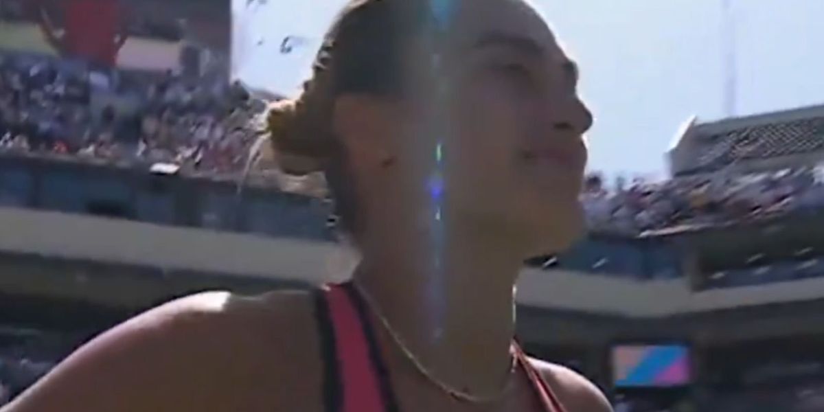 Tennis commentator mispronounces Aryna Sabalenka's name during trophy presentation at Indian Wells