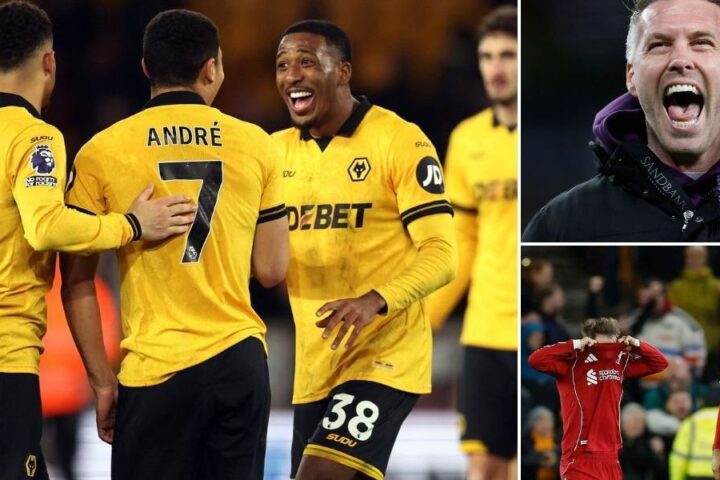 Wolves stun Liverpool with last-minute winner, increasing pressure on Arne Slot
