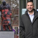 Zack Polanski faces backlash for laughing at vandalism of Churchill statue in London