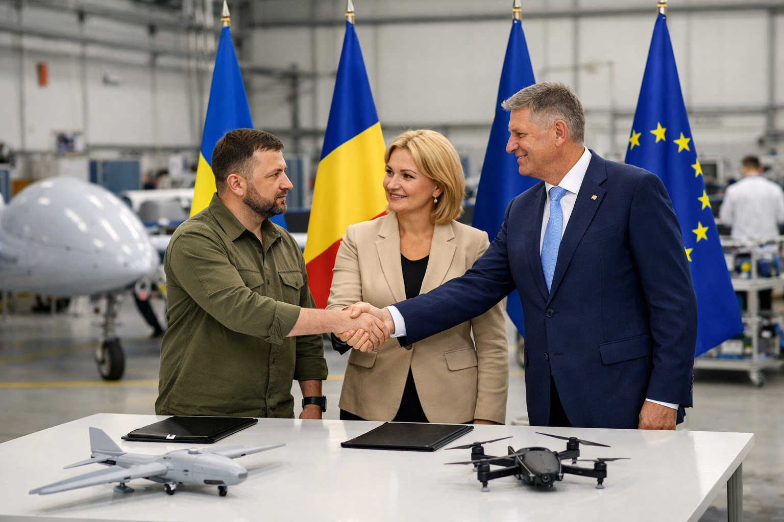 Ukraine and Romania launch €200 million drone production partnership with EU backing