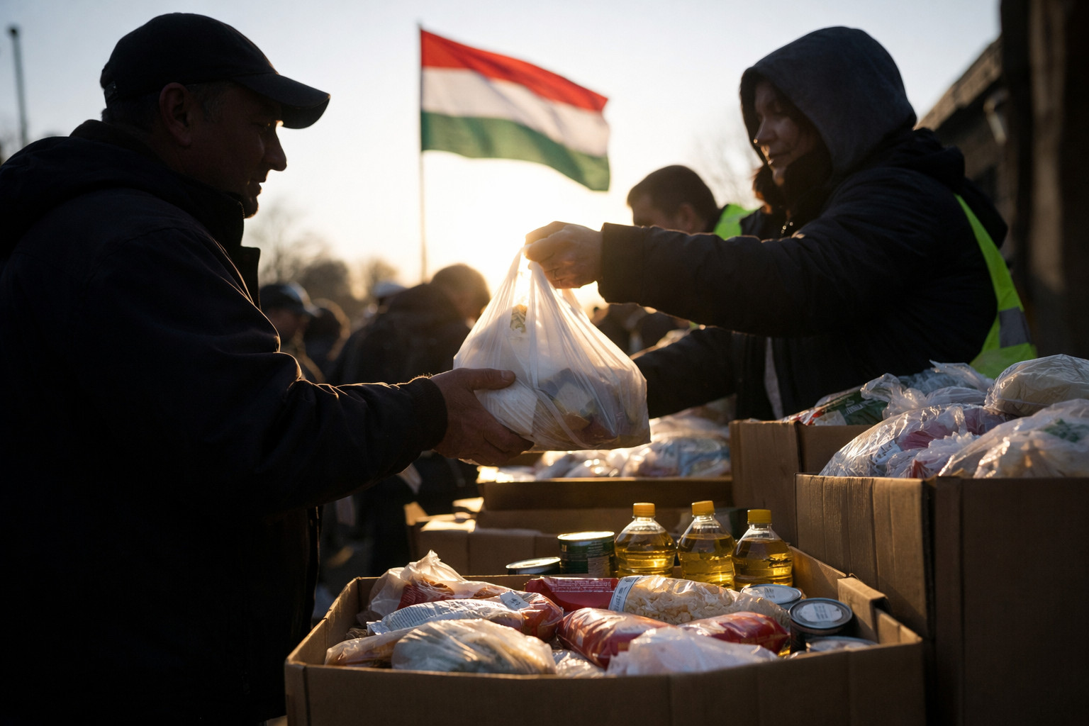 Hungarian ruling party accused of voter bribery through food parcels ahead of elections