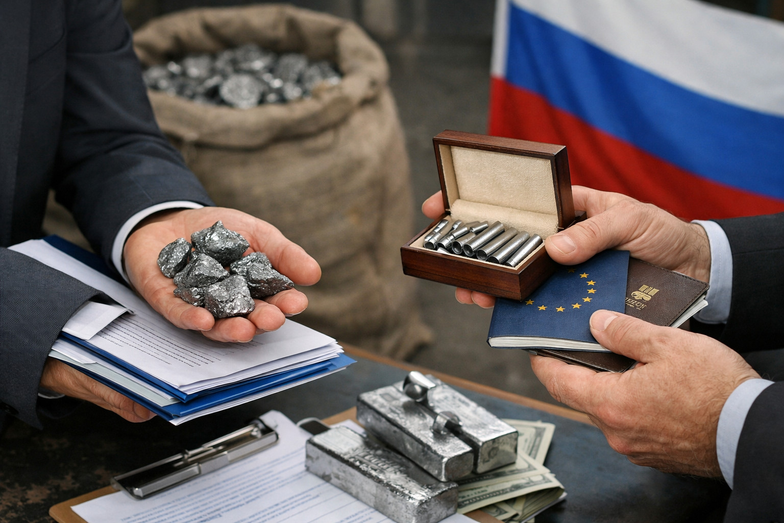 Estonian firm allegedly channels Russian strategic metal into EU via falsified Indian origin