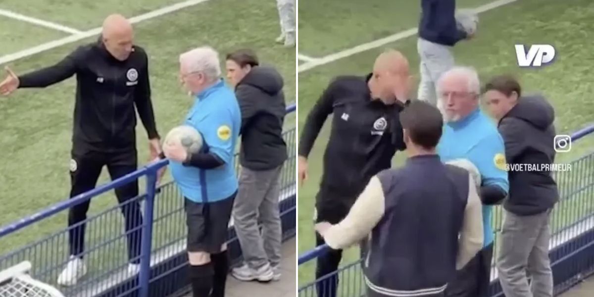 Arjen Robben involved in altercation with TV presenter and referee during youth match