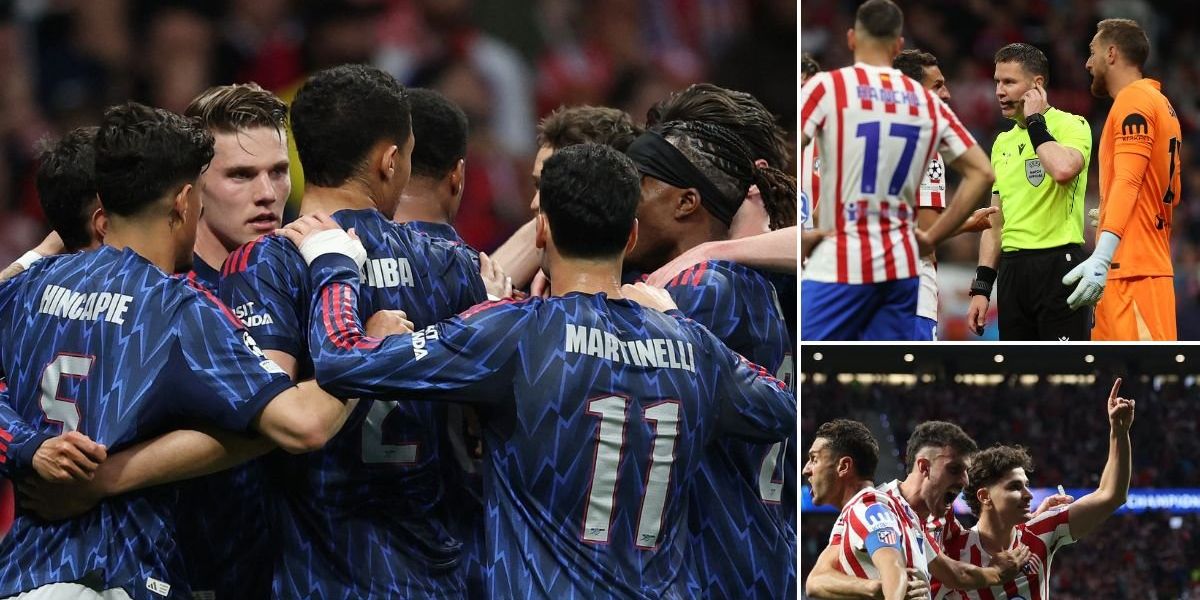Arsenal draws 1-1 with Atletico Madrid in VAR-influenced Champions League semi-final