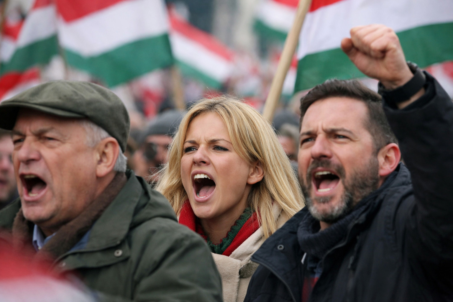Hungarian government rally hears historic anti-Russian chant from 1956 uprising