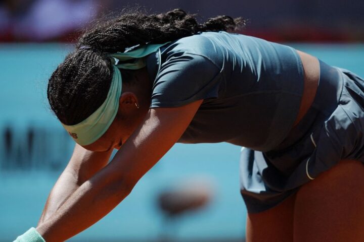 Coco Gauff rallies to victory after illness during Madrid Open match