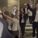 Crystal Palace players celebrate European semi-final success as Tottenham fans express concern