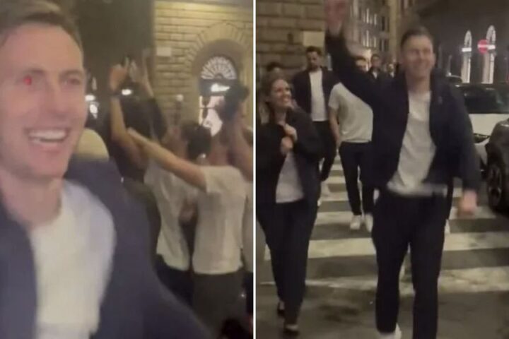 Crystal Palace players celebrate European semi-final success as Tottenham fans express concern