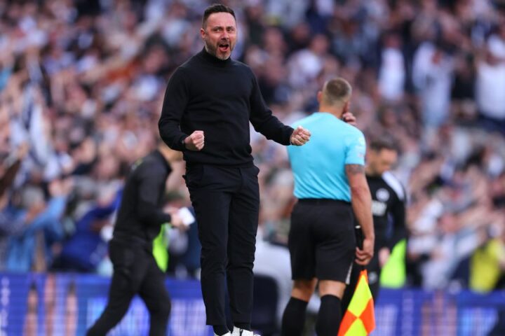 De Zerbi expresses regret as Tottenham held to draw by Brighton in late goal drama