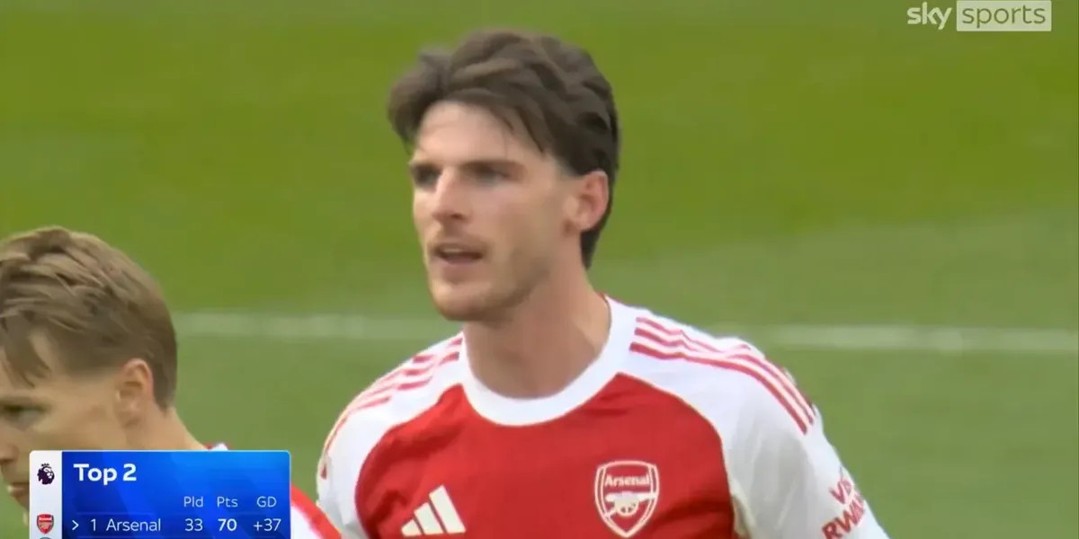 Declan Rice displays leadership resolve after Arsenal's defeat to Manchester City