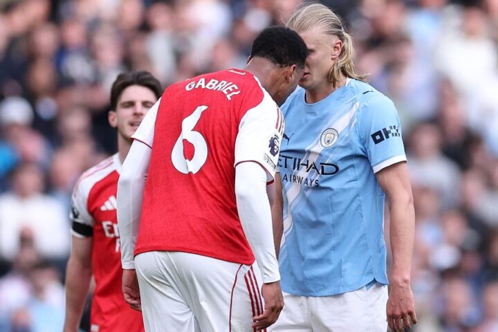 Haaland criticizes officiating after heated clash with Gabriel in Man City’s victory over Arsenal