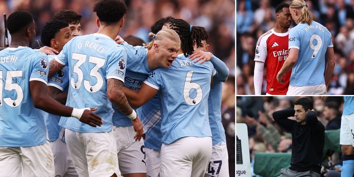 Haaland lifts Manchester City to vital victory over Arsenal, narrowing title race