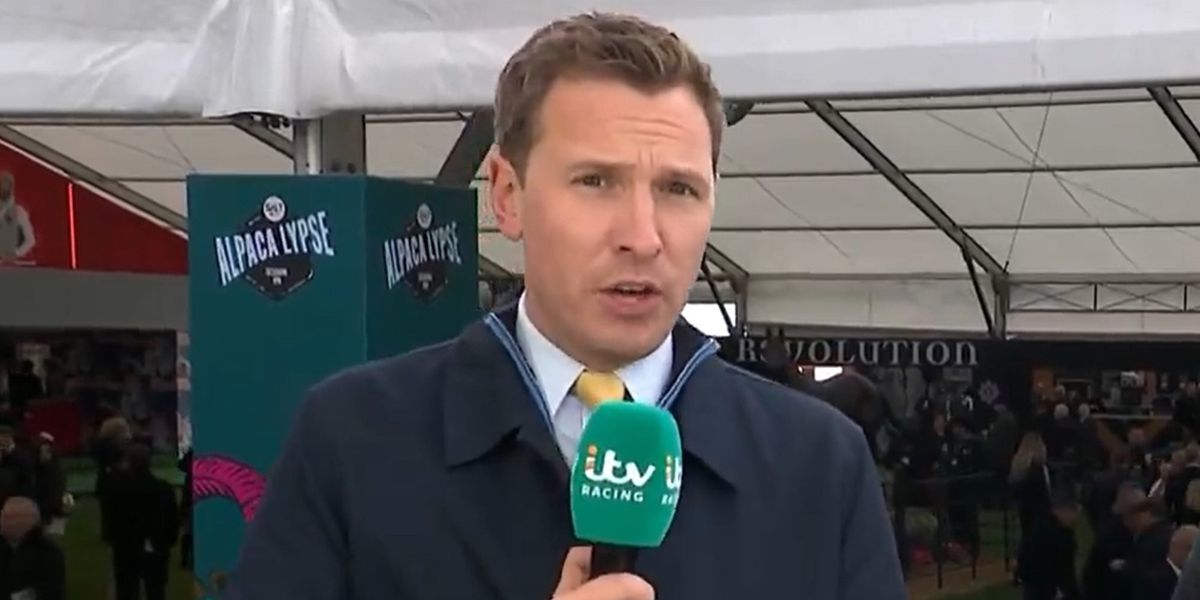 ITV presenter Oli Bell apologises after awkward moment attempting to kiss female racegoer