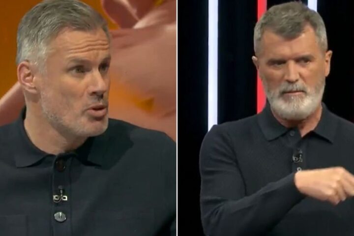 Keane and Carragher clash over Martinez's red card in United's defeat to Leeds