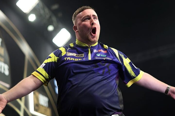 Luke Littler claims victory over Jonny Clayton in Premier League darts showdown in Liverpool