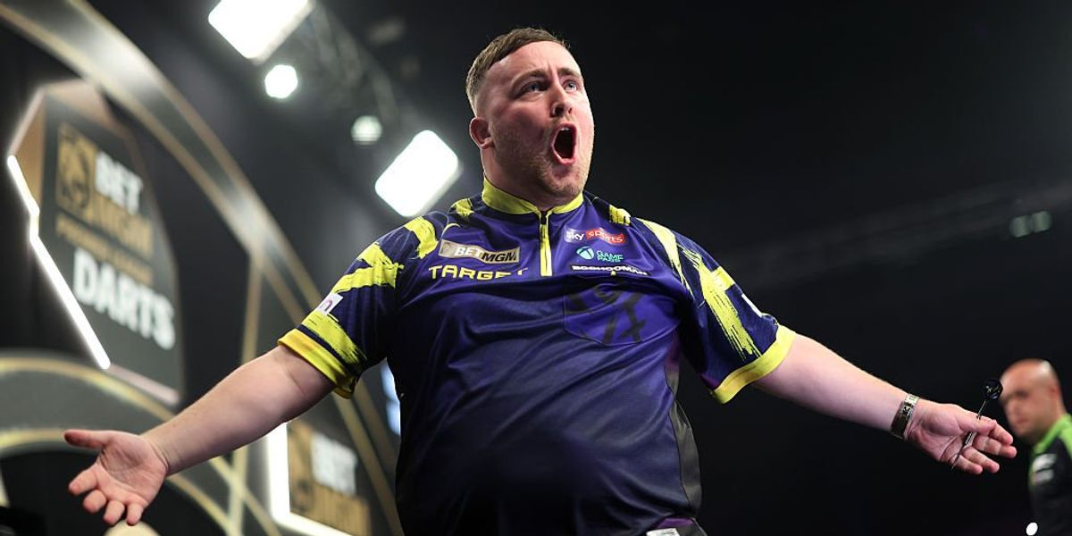 Luke Littler claims victory over Jonny Clayton in Premier League darts showdown in Liverpool